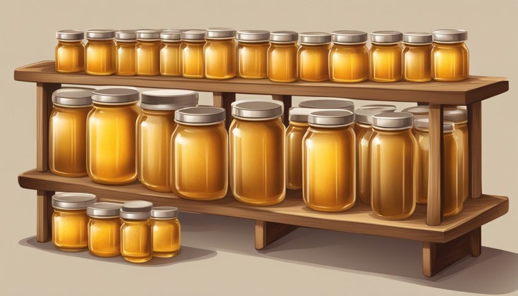 skladistenje meda u staklenim teglama